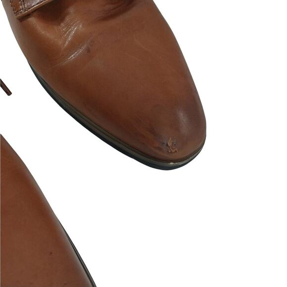 LA MILANO! PECAN BROWN GENUINE LEATHER & SUEDE MEMORY FOAM, ANKLE BOOTS! SZ 13 - Picture 10 of 12